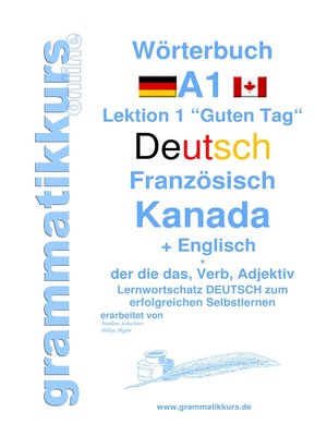cover image of Wörterbuch Deutsch--Französisch Kanada--Englisch Niveau A1
